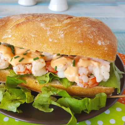 Panino al gambero croccante